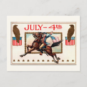 Vintage July 4th, Fourth of July postcard