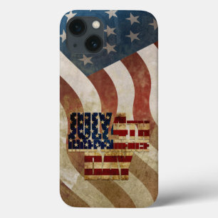 Vintage July 4th Independence Day Design iPhone 13 Case