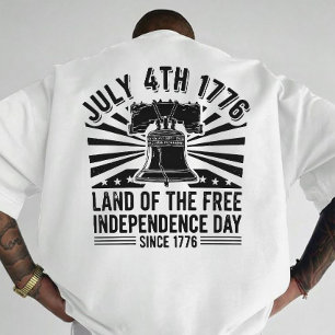 Vintage July 4th Liberty Bell Patriotic Art T-Shirt