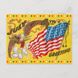 Vintage July 4th Postcard