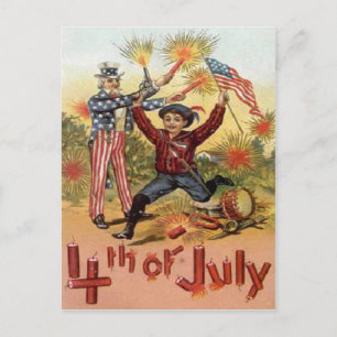 Vintage July 4th Postcard