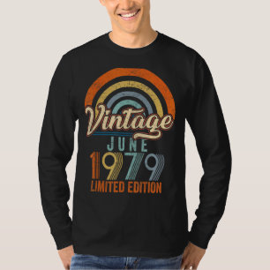 Vintage June 1979 43rd Birthday T-Shirt