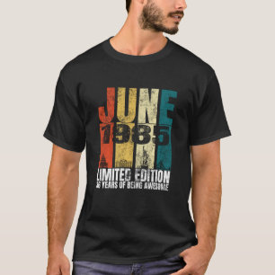 Vintage June 1985 Bday Costume 36 Years Old 36th B T-Shirt