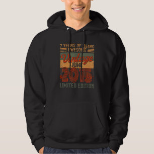 Vintage June 2015 7 Birthday 7 Years Of Being Awes Hoodie