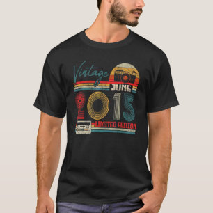 Vintage June 2015 7th Birthday Apparel 7 Years Old T-Shirt