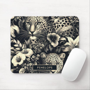 Vintage Jungle Jaguar Mouse Mat