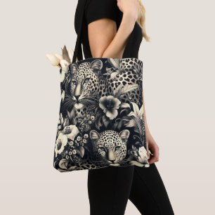 Vintage Jungle Jaguar Tote Bag