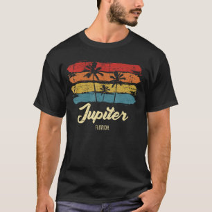 Vintage Jupiter Florida Palm Trees FL Retro T-Shirt