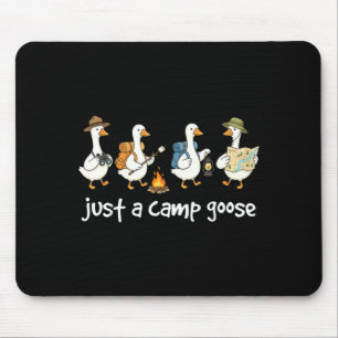 Vintage just a camp goose humour for animal lovers mouse mat