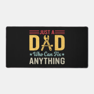 Vintage Just a Dad Who Can Fix Anything Funny Mech Desk Mat