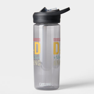 Vintage Just a Dad Who Can Fix Anything Funny Mech Water Bottle