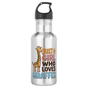 Vintage Just A Girl Who Loves Giraffes Shirt (5)_1 532 Ml Water Bottle