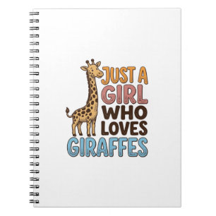 Vintage Just A Girl Who Loves Giraffes Shirt (5)_1 Notebook