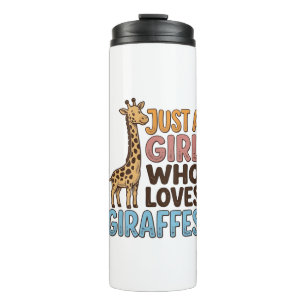 Vintage Just A Girl Who Loves Giraffes Shirt (5)_1 Thermal Tumbler
