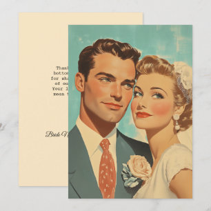 Vintage Just Married Bliss Invitation