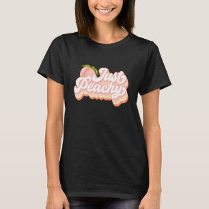 Vintage Just Peachy Summer Fruit Georgia Peaches T-Shirt