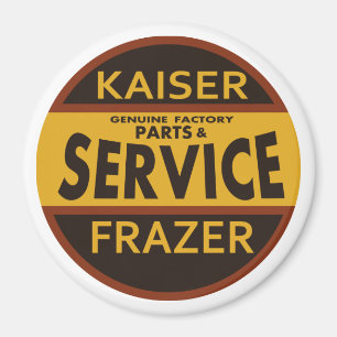 Vintage Kaiser Frazer service sign Magnet