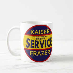 Vintage Kaiser Frazer service sign red/blue Coffee Mug