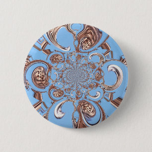 Vintage Kaleidoscope Art Print 6 Cm Round Badge