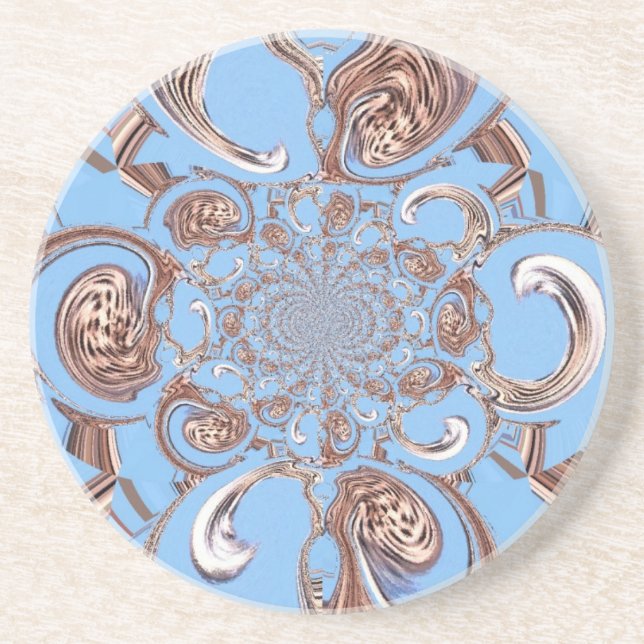 Vintage Kaleidoscope Art Print Coaster (Front)