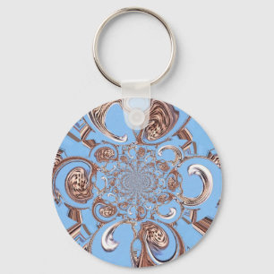 Vintage Kaleidoscope Art Print Key Ring