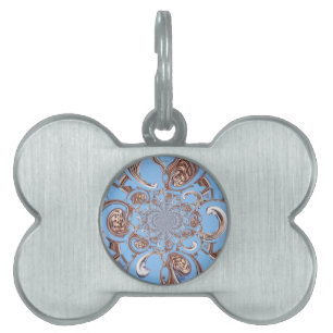 Vintage Kaleidoscope Art Print Pet ID Tag