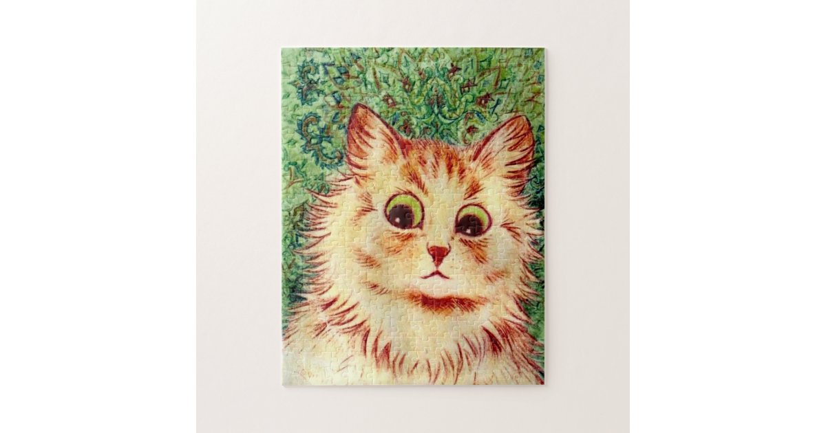 Vintage Kaleidoscope Cat by Louis Wain Jigsaw Puzzle