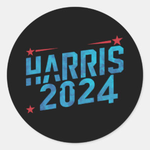Vintage Kamala Harris 2024 Classic Round Sticker