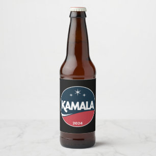 Vintage Kamala Harris 2024 For President Election Beer Bottle Label