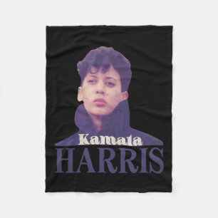 Vintage Kamala Harris Young Kamala Fleece Blanket