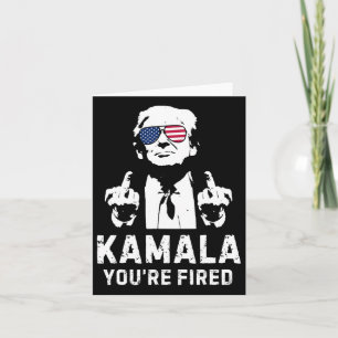 Vintage Kamala You’re Fired! Trump 2024 Card
