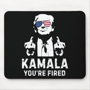 Vintage Kamala You’re Fired! Trump 2024  Mouse Mat