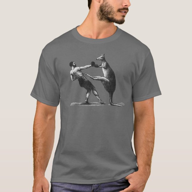 Vintage Kangaroo Boxing Tshirt (Front)