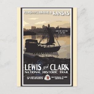 Vintage Kansas National Park Travel Postcard