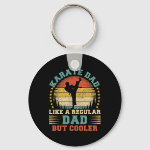 Vintage Karate Dad Like A Regular Dad Karate Fathe Key Ring