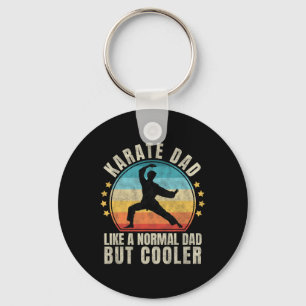 Vintage Karate Dad Proud Martial Arts Father's Day Key Ring