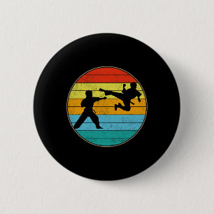 Vintage Karate Kids Martial Arts Fighter Retro Kar 6 Cm Round Badge