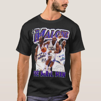 Vintage Karl Malone The Mail Man Basketball Legend T-Shirt