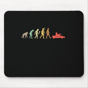 Vintage Karting Evolution Go Kart Racer Gift Idea Mouse Mat