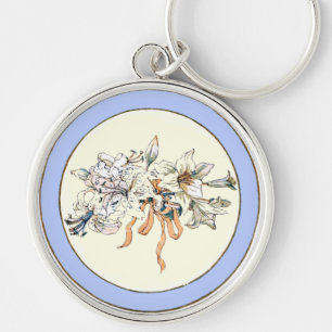 Vintage Kate Greenaway Book Illustration Key Ring