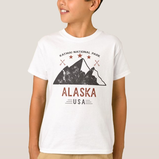 Vintage Katmai National Park Alaska T-Shirt (Front)