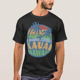 Vintage Kauai Hawaii Beach Surfing 70s Surf Retro T-Shirt