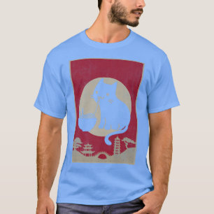 Vintage Kawaii Cat Ramen Anime Japanese Gift Kids  T-Shirt