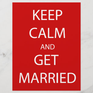Vintage KEEP CALM GET MARRIED