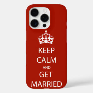 Vintage KEEP CALM  GET MARRIED iPhone 16 Pro Case