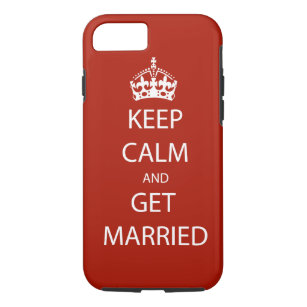 Vintage KEEP CALM  GET MARRIED Case-Mate iPhone Case