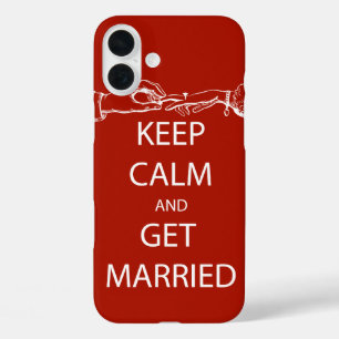 Vintage KEEP CALM  GET MARRIED iPhone 16 Plus Case