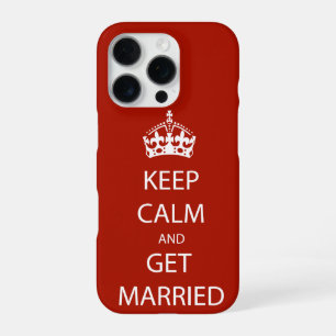 Vintage KEEP CALM GET MARRIED iPhone 16 Pro Case
