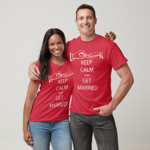 Vintage KEEP CALM  GET MARRIED T-Shirt