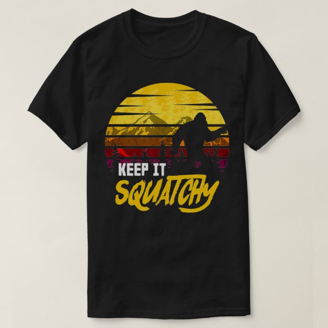 Vintage Keep It Squatchy Lovers Gift  T-Shirt (Design Front)